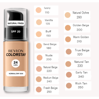 REVLON COLORSTAY 24HRS PODKŁAD DO SKÓRY SUCHEJ I NORMALNEJ 330 NATURAL TAN 30ml